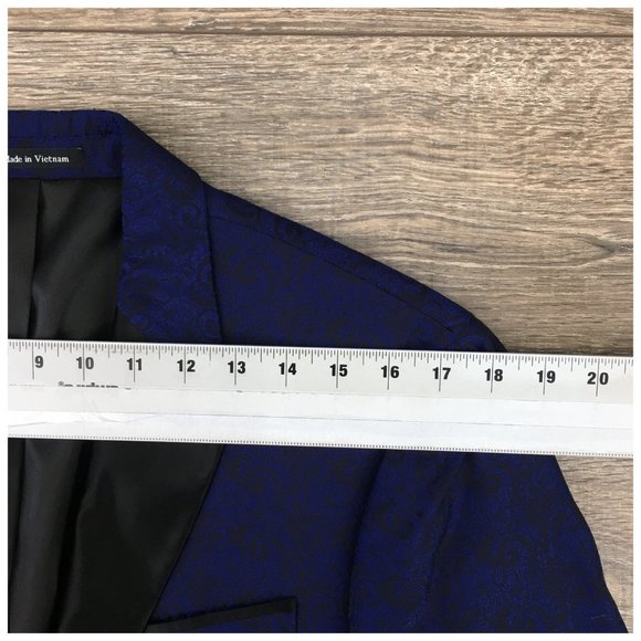 Egara Mens Tuxedo‎ Blazer Sport Coat Two Button Dinner Jacket 40L Casual Suits - Picture 10 of 13